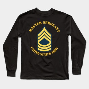 MSG - Master Sergeant  - Blue Long Sleeve T-Shirt